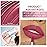 evpct 3Pcs Antique Rose Nuetral Hot Mauve Matte Lip Liner & Liquid Lipstick Stain Makeup Set for Women, Lip Liner Stain Long Lasting Waterproof Smudge Proof, Cruelty Free Lip Makeup 24 hours originale