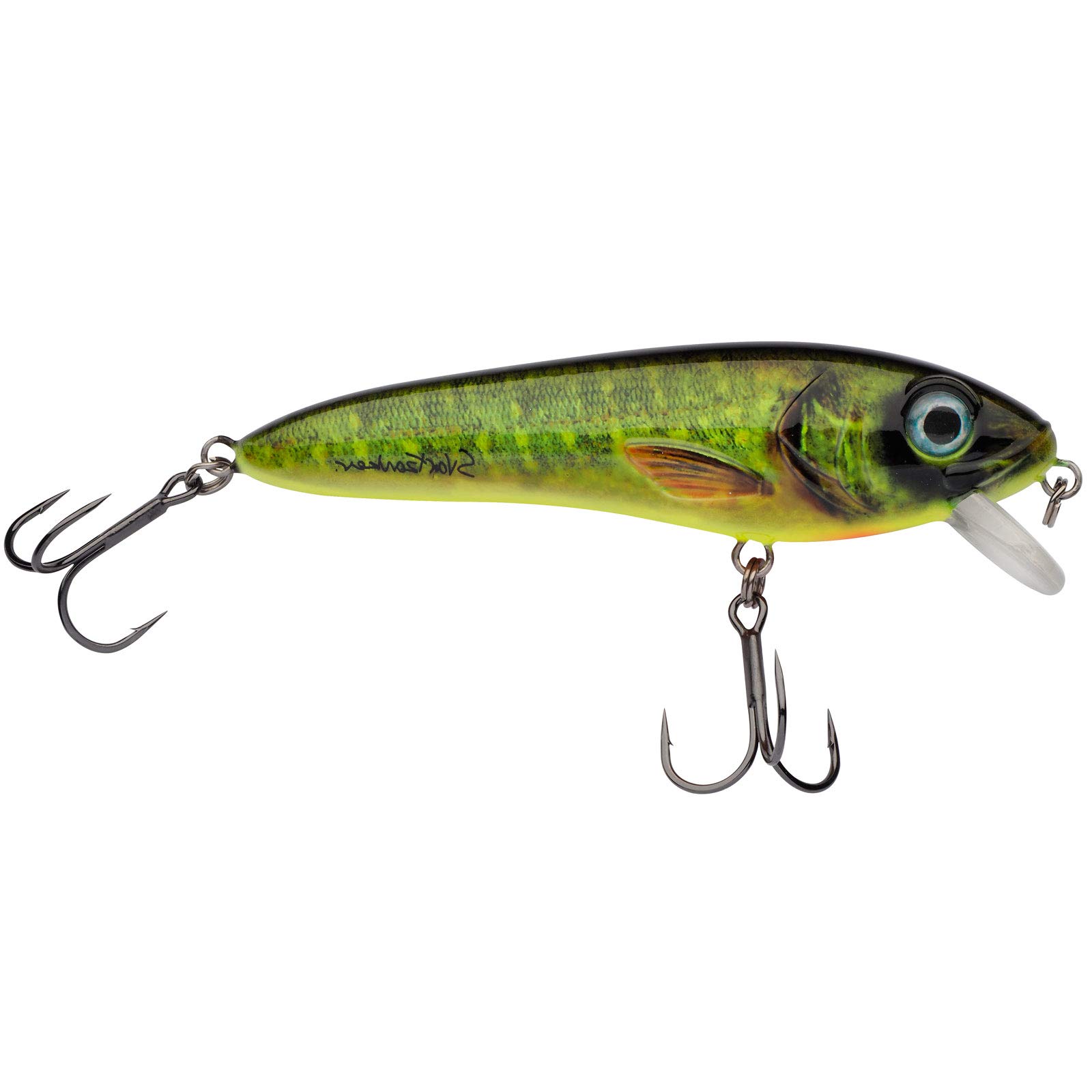 Abu Garcia Svartzonker McCelly, Fishing Hook, Realistic Hand Painted Hard Lures with Strong Berkley Fusion Treble Hooks, Predator Fishing, Pike, Unisex, Real Hot Pike, 90g | 170mm