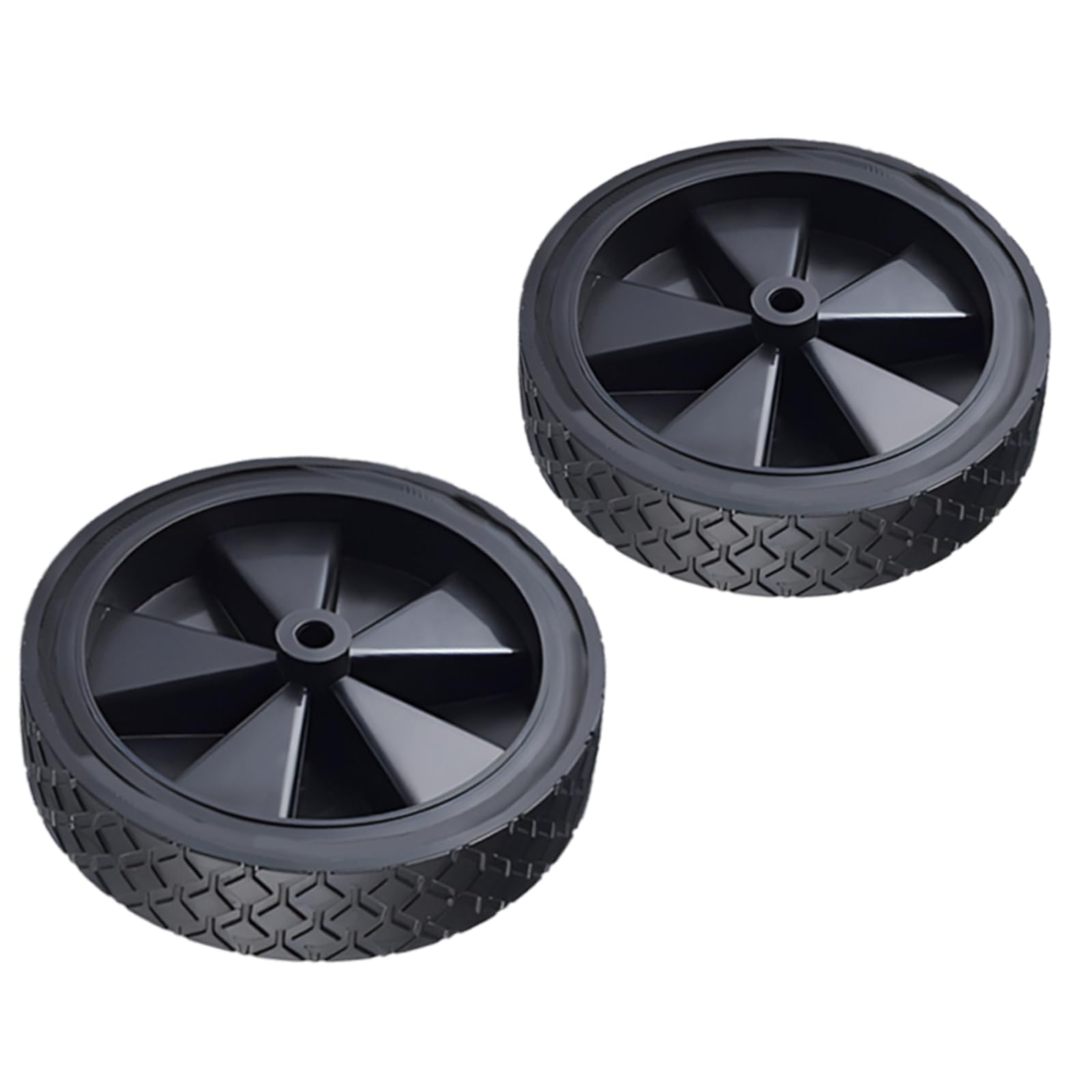 1 2 Pack Camping Quick Release Design, Quiet Rolling Rubber Tires for Garden Carts, Easy Assembly Noiseless Rubber Terrain