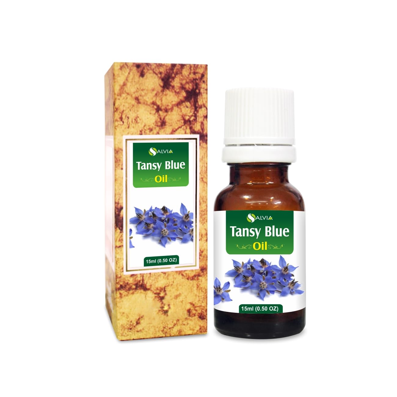 Salvia Tansy Blue Organic Standard Oil 15ml/0.50fl oz - Pure & Natural Undiluted Aromatherapy Oil
