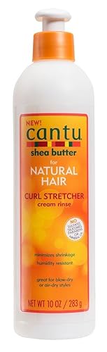 Cantu Enjuague en crema natural para rizar el cabello, 10 onzas (10.0 fl oz) (paquete de 2)