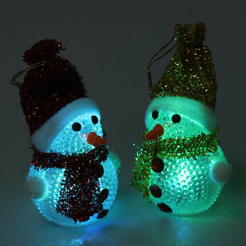 Image of Snowman With Light Christmas Decoration | Items for Home & Office | Festive Hangings, Foam Ornaments | PoPo Toys 