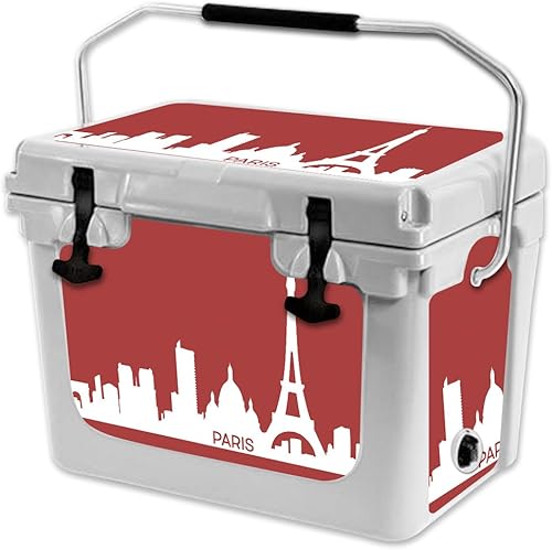 MightySkins (enfriador no incluido) Skin compatible con RTIC 20 Cooler (modelo 2017) – París | Protector, duradero y único vinilo adhesivo cubierta