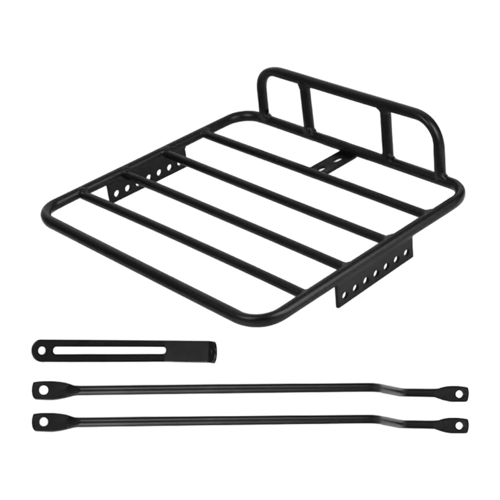 Portapacchi Anteriore per Bicicletta, Pratico, di Ricambio, Resistente, con Staffe, Accessori, Portapacchi