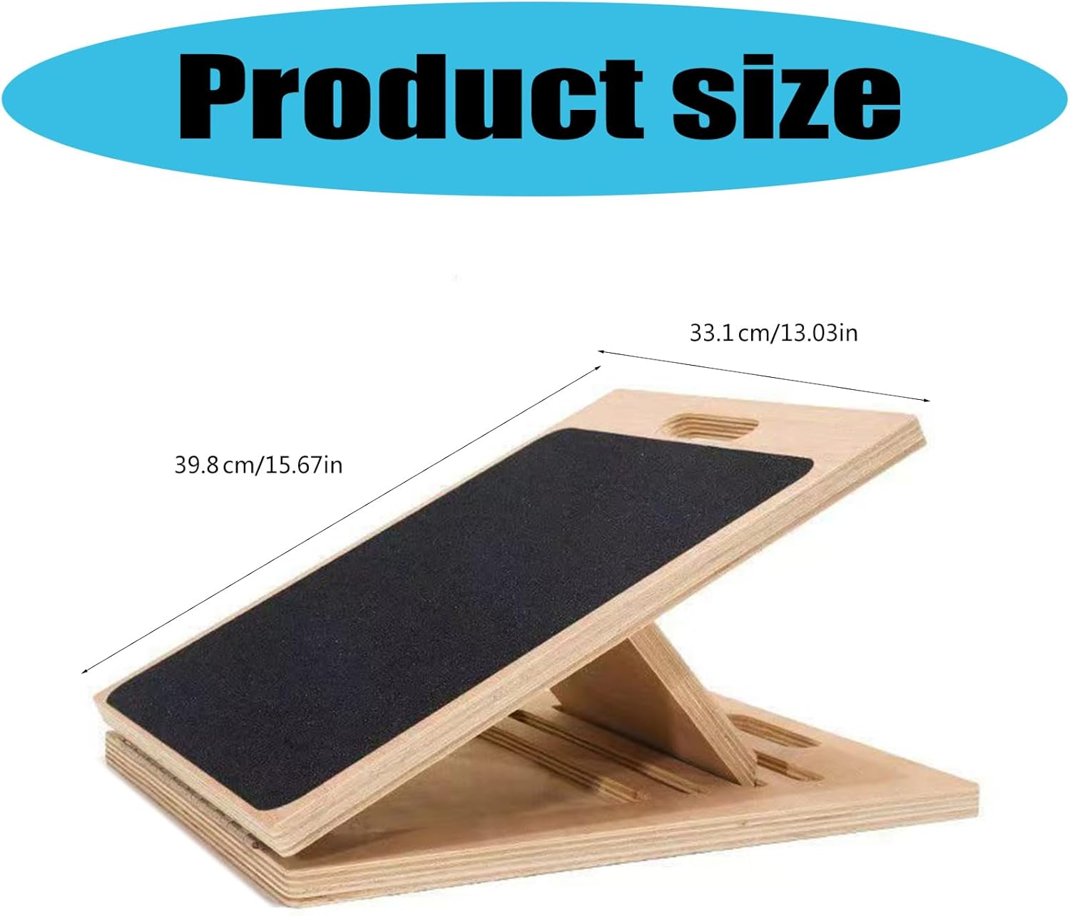 Leg Stretcher for Professional Athletes and Home Fitness Enthusiasts Premium Wooden Adjustable Calf Stretching Board Calf