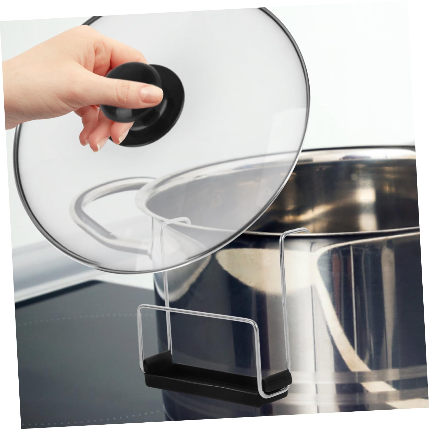 Alipis 5 Pièces De Rangement De Couvercle De Casserole De Cuisine Supports De Rangement De Raccords Cintre De Couvercle De Mijoteuse Aide Stockage De De Casserole