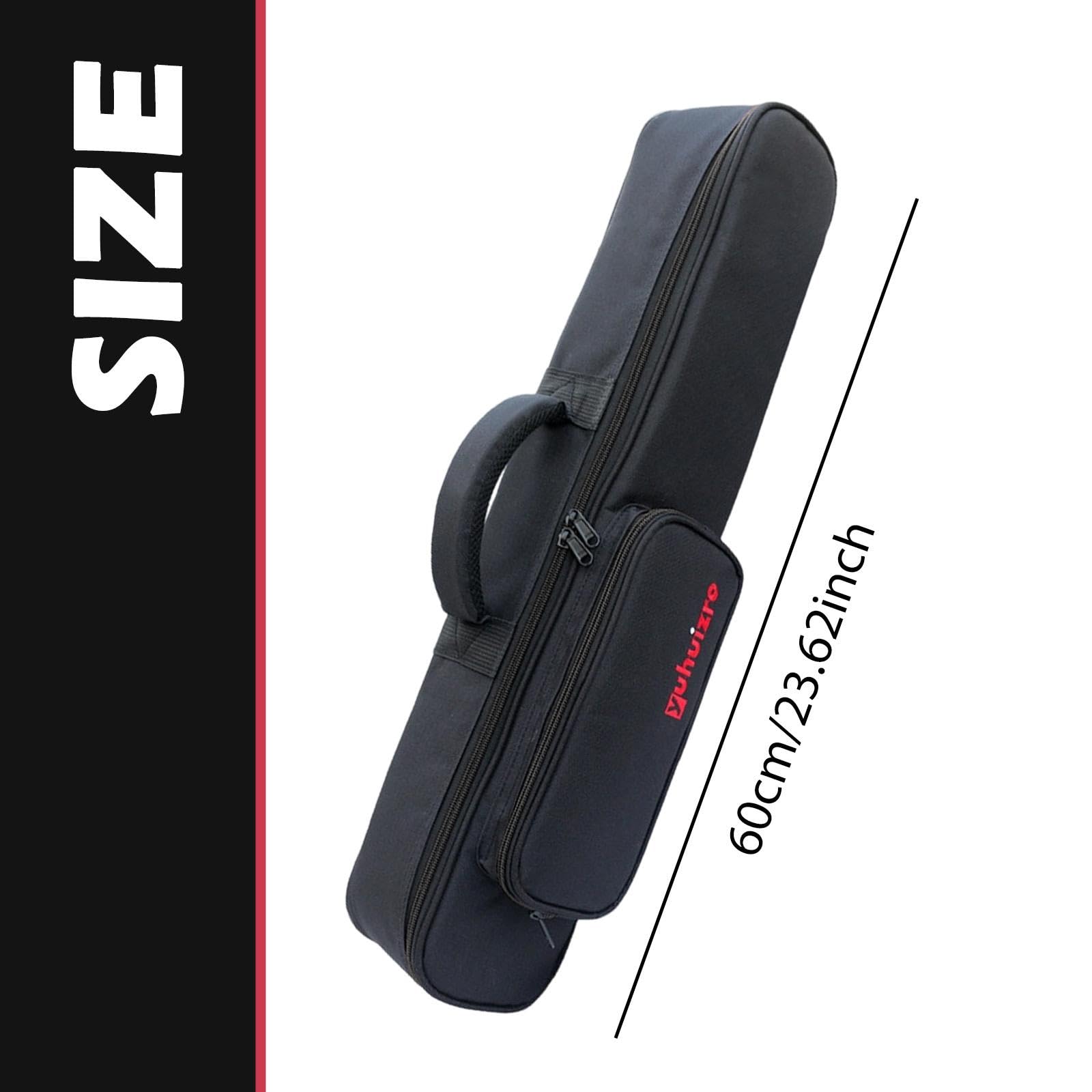 Generic Estuche para Saxofón Soprano con Correa Y Asa de Transporte, Incluye Bolsa, Acolchado de 15 Mm, Estuche para Guardar Instrumentos Musicales.