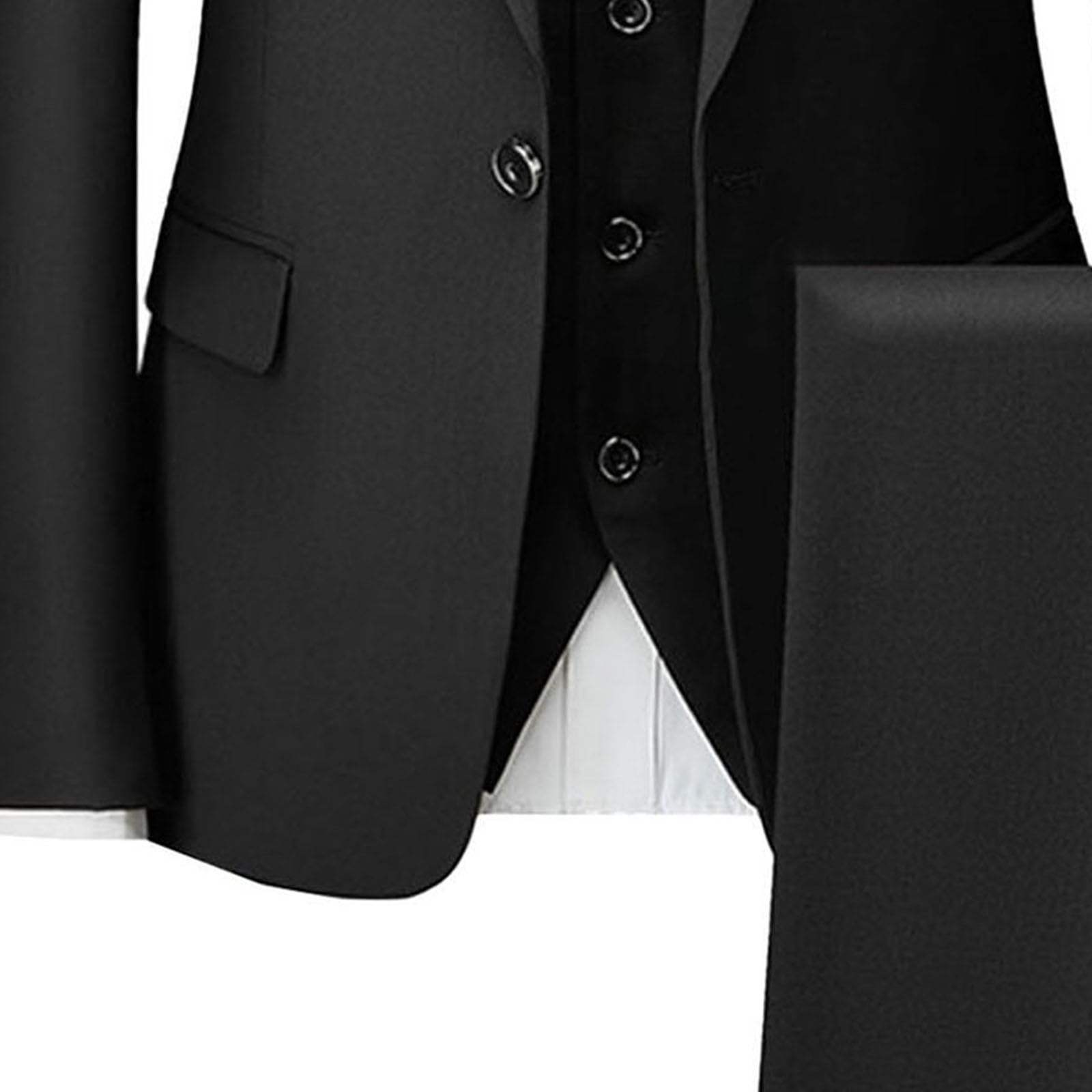 Completo da Uomo 3 Pezzi Slim Fit Formale da Matrimonio con Un Bottone, Giacca, Gilet, Pantaloni, Abiti Lavoro