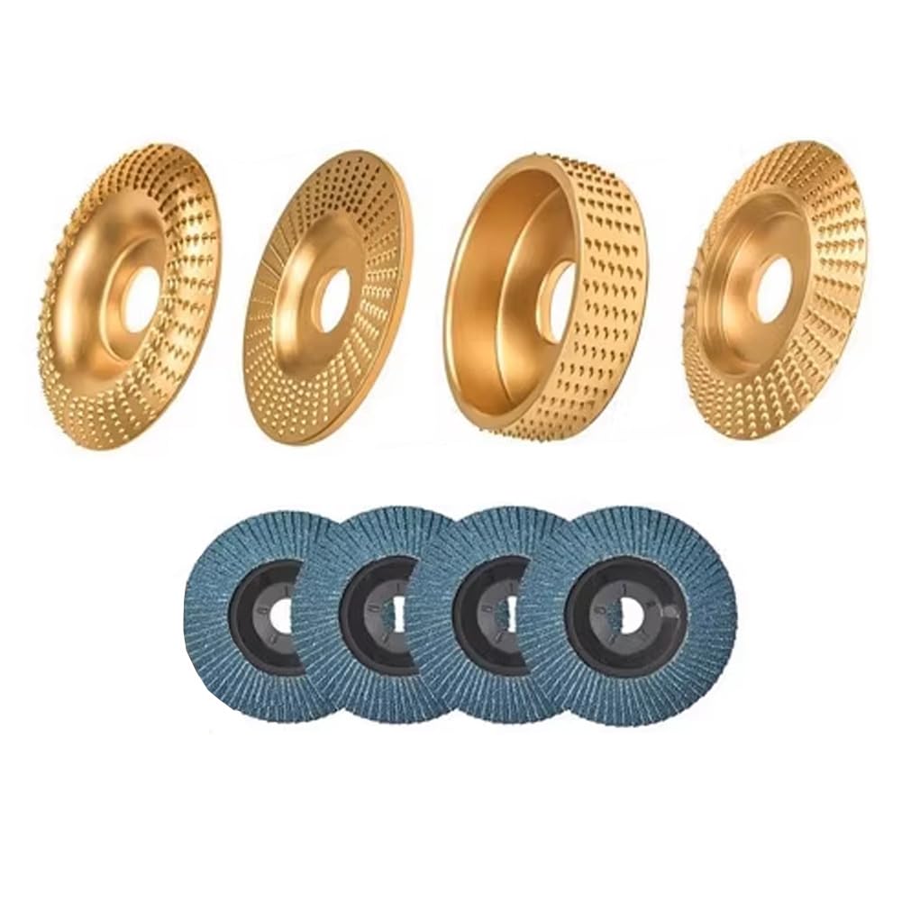 Talerze szlifierskie, zestaw 8 sztuk, 16 mm, tarcza polerska, tarcza do rzeźbienia w drewnie, krążki szlifierskie, tarcze szlifierskie, do drewna, szlifierki kątowe, tarcze tnące, szlifierka