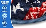 YAODHAOD Hund Pullover für kleine Hunde, Fleece Hund Pullover, Ethnische Stil Winterkleidung, Ultra weiche thermische Winter warme Welpen Sweatshirt (XS, Blau)