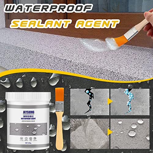 Transparent Waterproof Coating, Super Strong Waterproof Anti-Leakage Agent Invisible Waterproof Agent, Waterproof Insulation Sealant Transparent Repairing Leak Waterproof Adhesive (300g*1pcs)