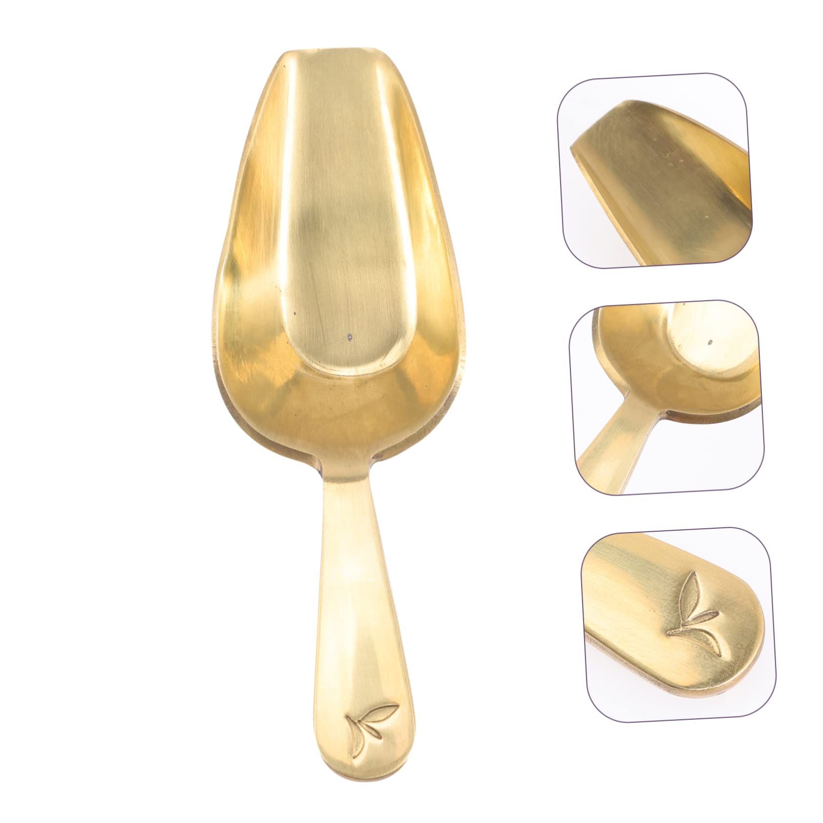 Alipis 5pezzi Cucchiaio Da Tè Ottone Cucchiaio Per Misurare Tè e Chicchi Design e Semplice Per Uso e Ristoranti