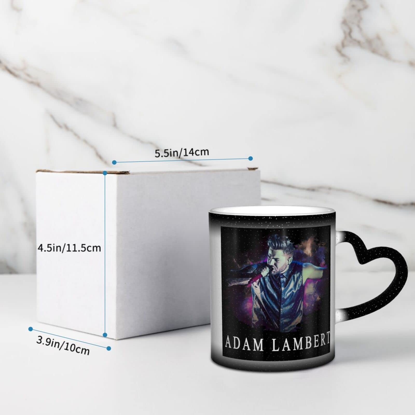 YINGD Adam Lambert Magic Mug Ceramic Color Changing Mug Starry Sky  Personalized Coffee Mug Gift for Family Friends Magic Cup with Heart :  Amazon.co.uk: Home & Kitchen