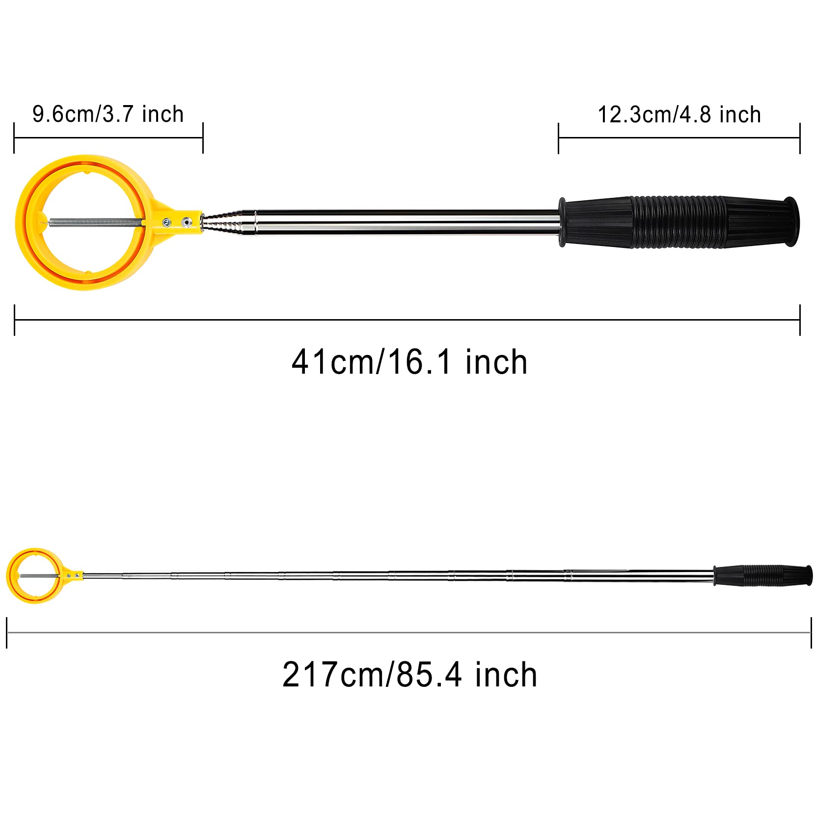 Telescópico Pelota de Golf Automático Herramienta Golf Ball Retriever Acero Inoxidable Accesorios Dispositivo Práctico Retráctil para Golfista Agua Hombres