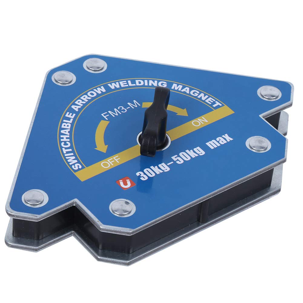 Magnete per Saldatura Commutabile a Forma di Freccia per Strumenti di Saldatura, Strumento di Localizzazione di da 30-50 Kg con Smagnetizzazione a un Pulsante per gli Appassionati di