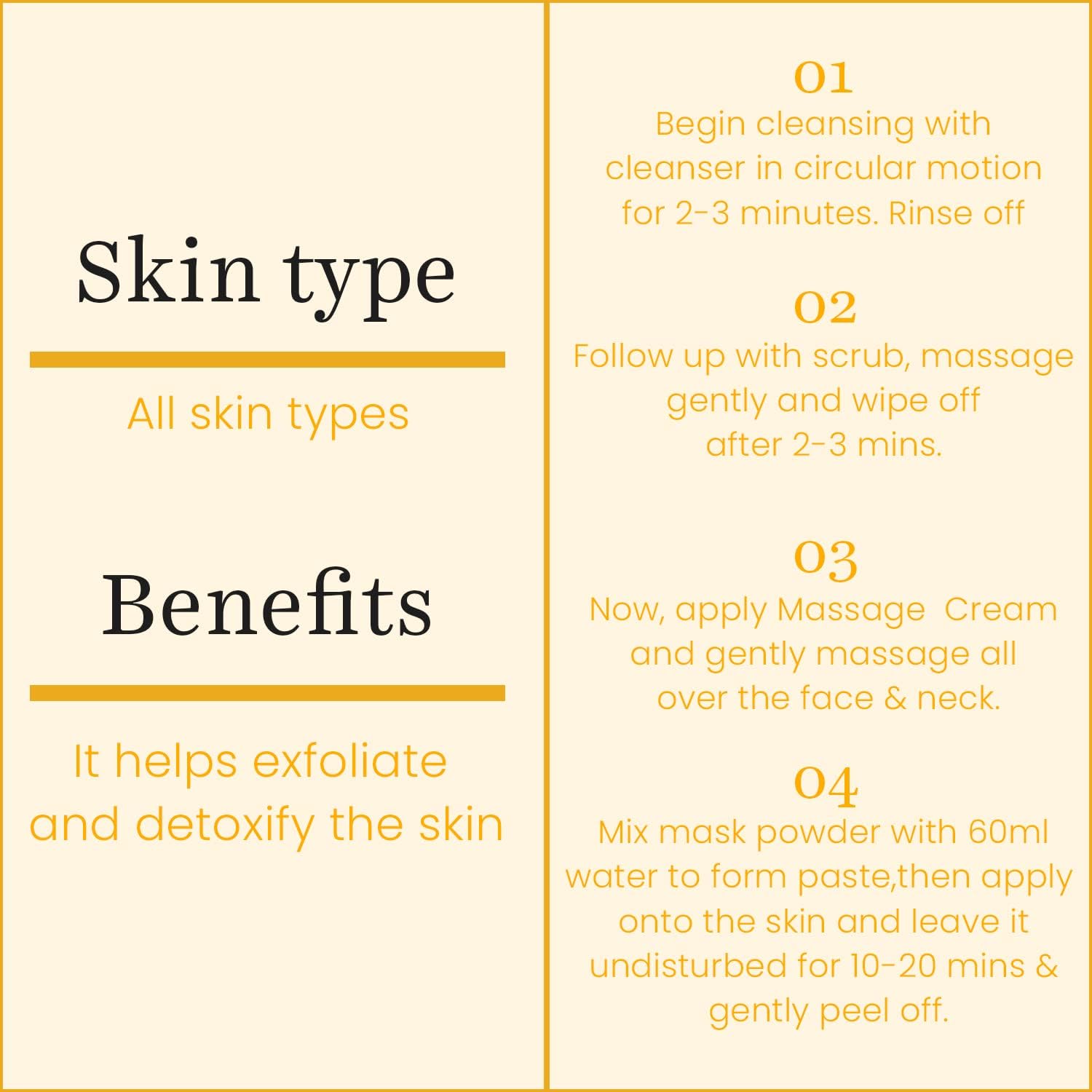 O3+ Gold Infusion Brightening Facial Kit 45g with Peel off Mask for Glowing Skin | Gold Facial kit for Exfoliate & Detoxify the Skin, For All Skin Types 4