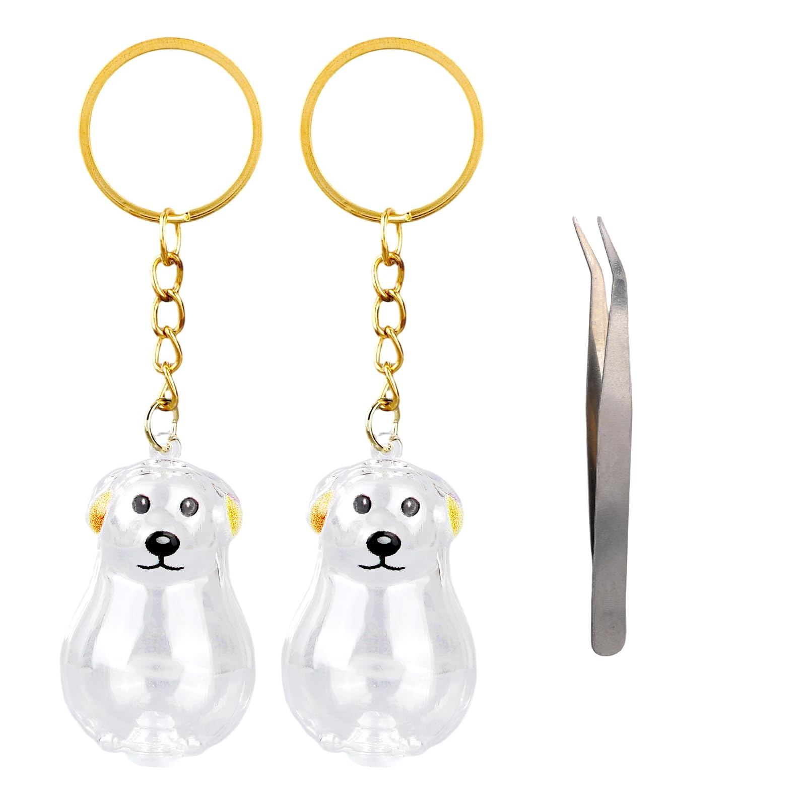 Penitue 2pcs Dog Hair Collector Keychains