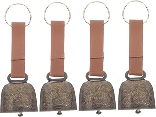 FRCOLOR 8 Peças Sino De Movimentação De Urso Sino De Animal De Estimação Anti-Sino Cavalo Ovelha Sino Pastoreio Sinos De Ovelha Sinos De Suspensão De Animais Mini Animais Sinos Grandes