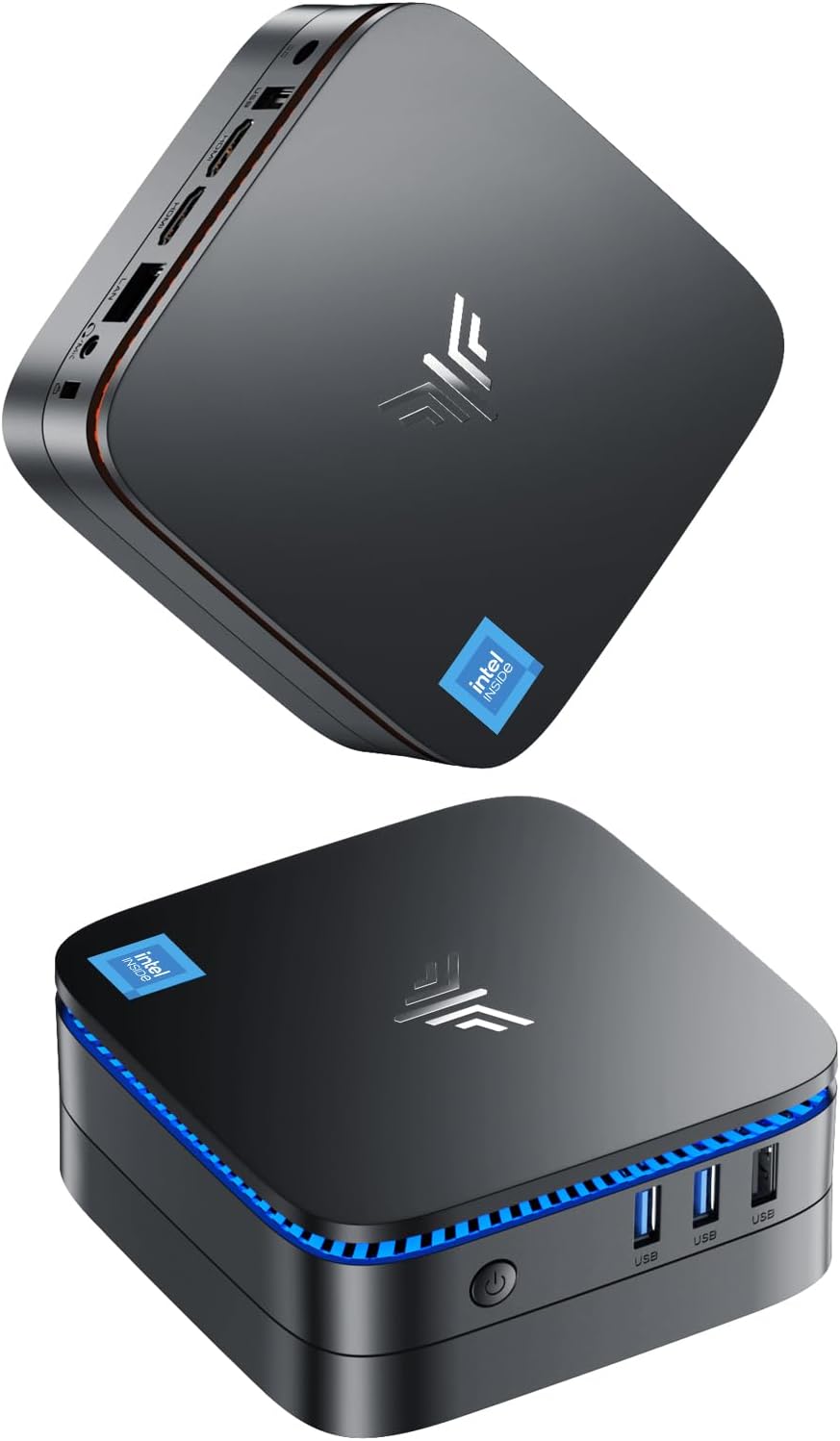 NiPoGi AK1 PRO Mini PC W-11, Ι𝐧𝐭𝐞𝐥 Ν5105(𝐛𝐞𝐚𝐭𝐬 Jasper N5095) di 11a generazione, 8GB DDR4 256GB ROM con doppio display,4K HD,Dual WiFi,BT4.2, desktop AK1Pro N5105/12+256G - Immagine 1