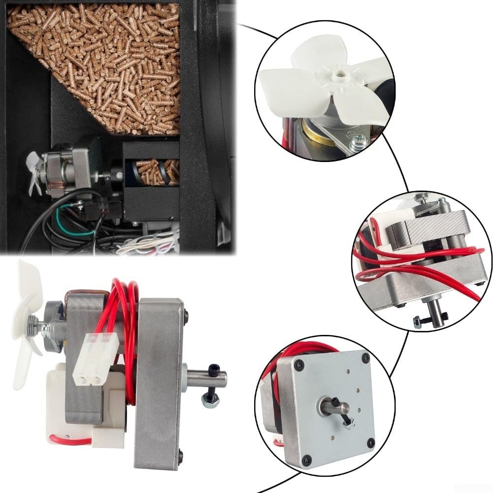 Grill Ersatzteile Set mit Schneckenmotor & Induktionsventilator für Pellet Grills – Kompatibel für Hot Rod Ignitor Kit Feuertopf