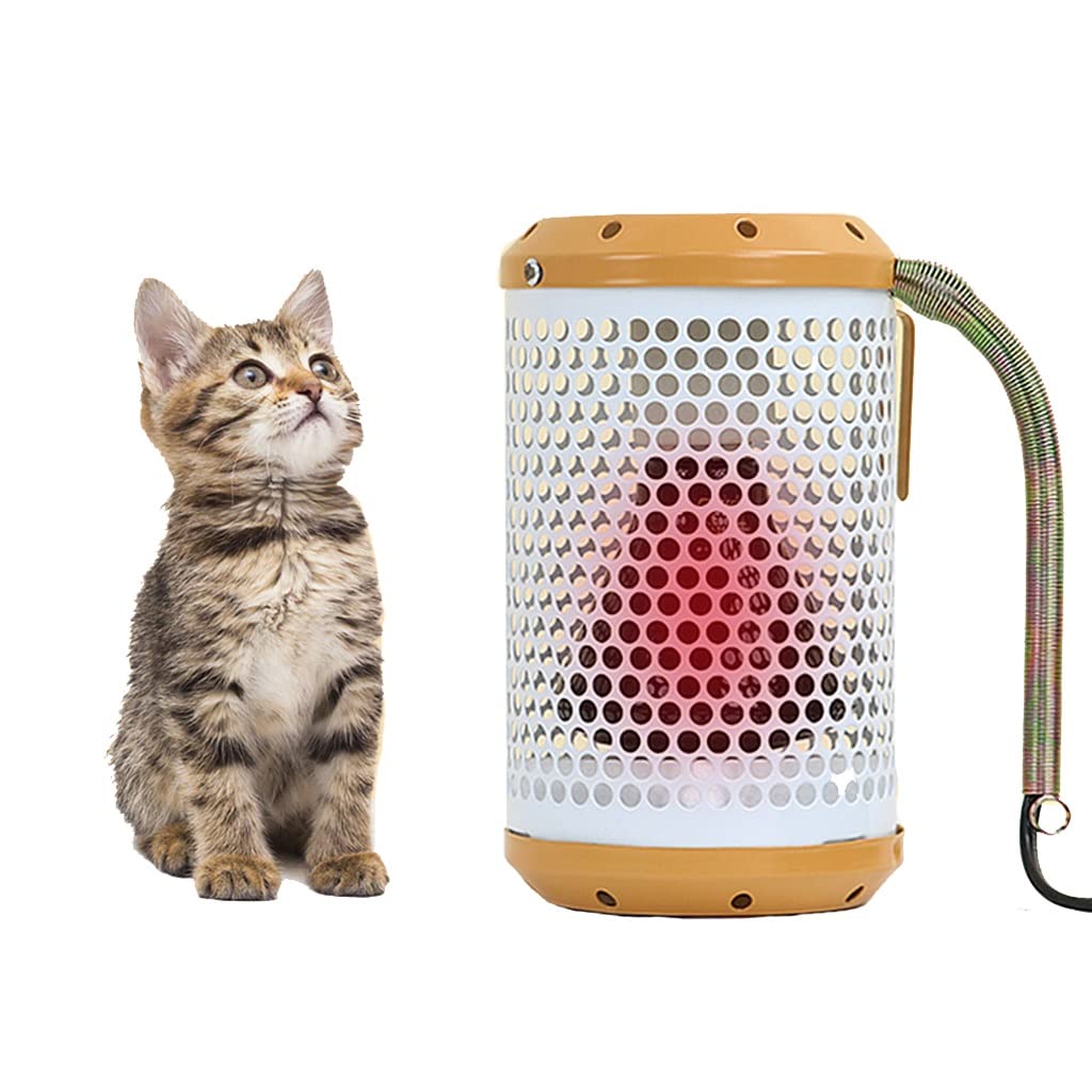 Lampada Riscaldante per Rettili con Guardia, Coprilampada Antiscottatura per Animali Domestici, 2 Pezzi Lampada Spot per Crogiolarsi al Sole, Adatto per Rettili, Pesci, Insetti e Anfibi