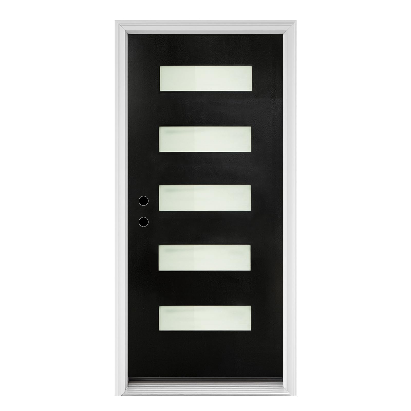 36"x80" Fiberglass Entry Door with Vinyl Frame,Right Hand Inswing