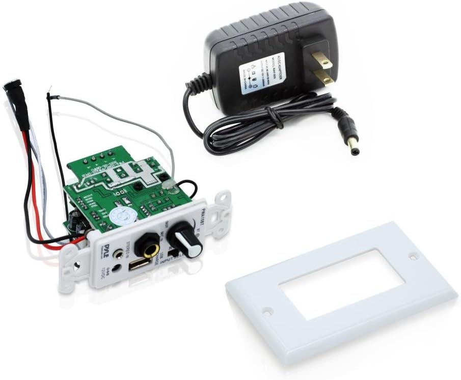 Pyle Bluetooth Receiver Wall Mount + Pyle Wireless BT Receiver Wall Mount