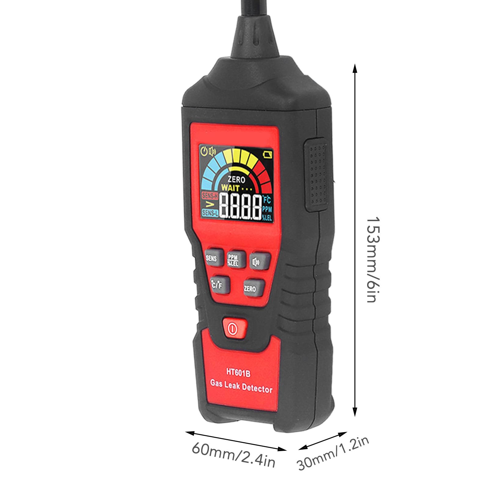 Socobeta Rilevatore di Perdite di Gas Tester di Metano Rilevatore di Gas Naturale Tester di Perdite di Combustibili con Allarme Sonoro e Luminoso per la Cucina di Casa