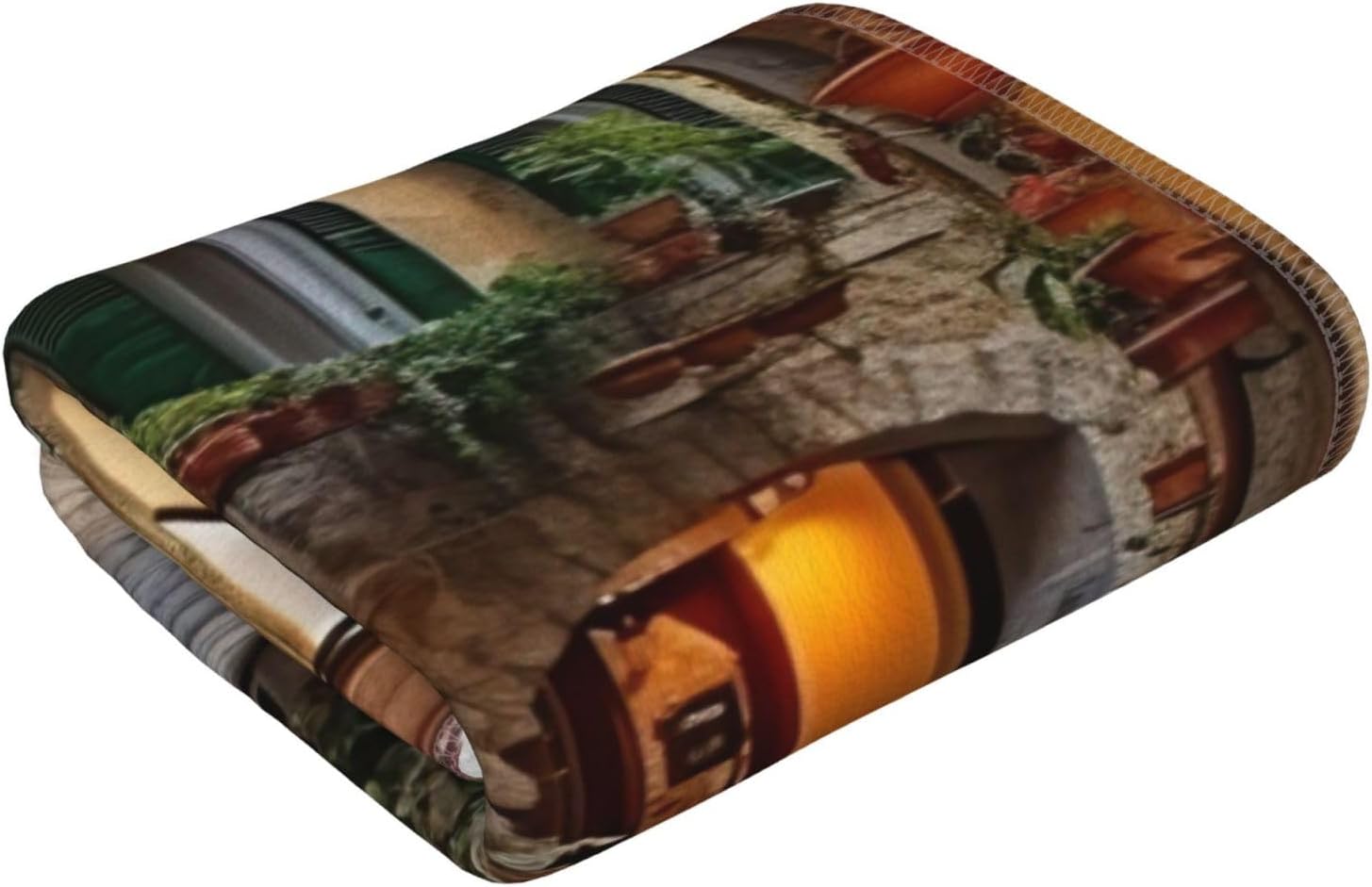 Italian Old Street Print Hand Towels for Kitchen, Decorative Bathroom Towels Decor Farmhouse Cute for Men Women Gifts