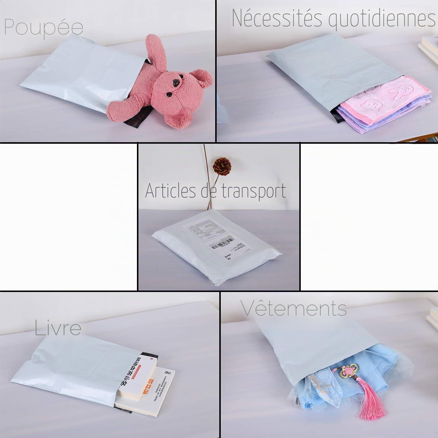 Enveloppe Plastique Expedition Lot de 100 pièces Sacs 32 X 45CM Conditionnements Plastique Polystyrène Pochettes