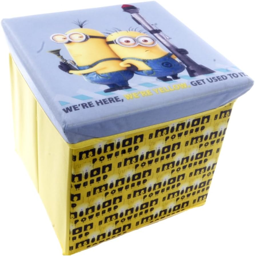ENVI Despicable Me Minion Yellow Ottoman Storage Toy Box and Chair in One