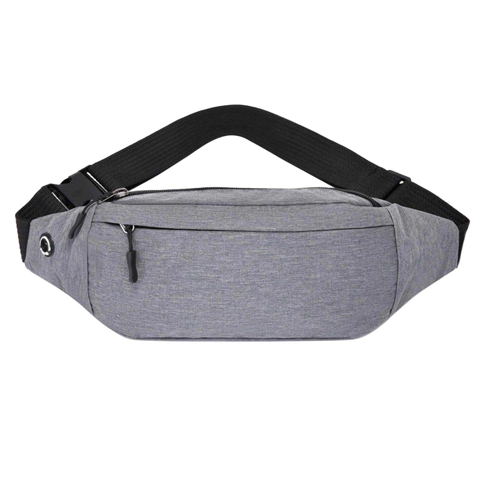 Bumbags For Men, Bumbags for Men: Portable Bum Bags Travel Hiking Waist Packs Outdoor Money Belt Stylish Mens Bumbag Lightweight Fanny Pack Grey One Size