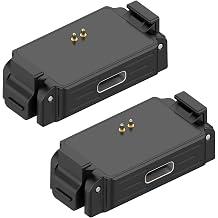 2-Pack Compatible for DJI Osmo Nano Camera Charger Adapter, Type-C Quick Release Charging Base Mount with 1/4" Threaded Port, Metal, Black