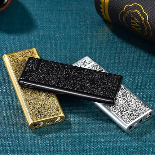 Encendedor Vintage Ultra Delgado Recargable de Butano miniatura 5