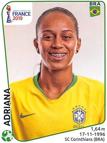 2019 Panini FIFA Women's World Cup France Album Stickers (Individual Sticker Only) Soccer #231 Adriana Brazil 2 Inch by 2 12 Inch Collectible Sticker