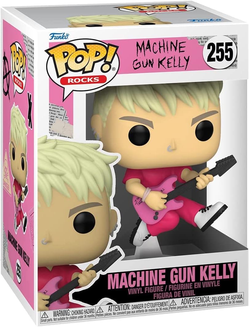 POP Machine [Gun] Kelly Funko Pop! Rocks Vinyl Figure (Bundled with Compatible Pop Box Protector Case), Multicolored, 3.75 inches