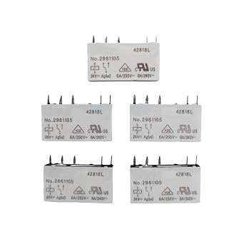 NO.2961105 Phoenix Contact Power Relay 5 Pins 6A 250VAC 24VDC 5