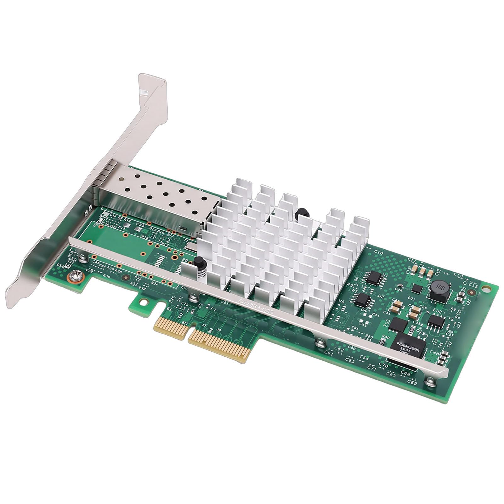 Fabater Adattatore per Scheda di Rete PCI E X4 da 10 GB Connettività Ad Alta velocità per Sistemi Server E, Controller 82599EN, 1 Porta SFP+