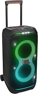 JBL Partybox Stage 320, Portable Party Speaker, Integrated Wheels and Telescopic Handle, JBL Pro Sound, Light Set, 18 Hour…