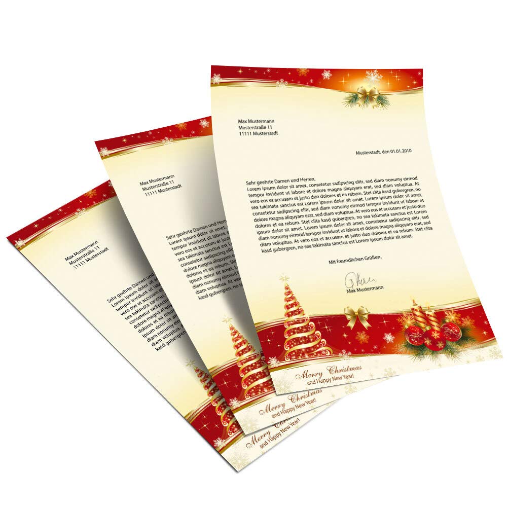 Plantilla De Carta De Navidad | Vector Gratuito