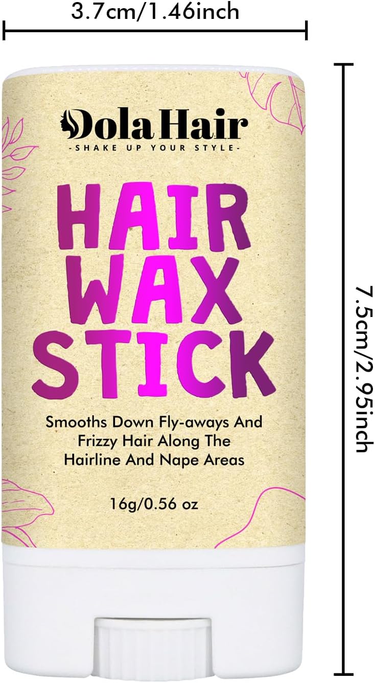 Dolahair Hair Wax Stick - Flyaway Control and Styling Pomade for Kids, Women, and Men - Hair Bun Maker and Accessorie (0.6 Oz Pack of 1)