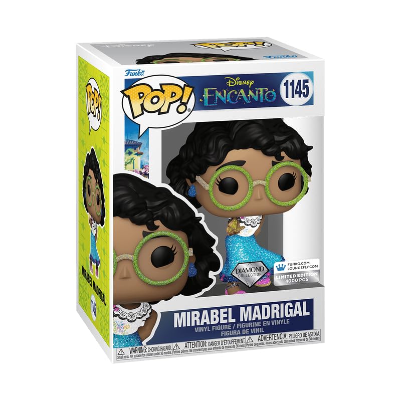 Funko Pop! Vinyl: Disney's Encanto - Mirabel Madrigal *Diamond Glitter Loungefly Shop Exclusive, Multicolor