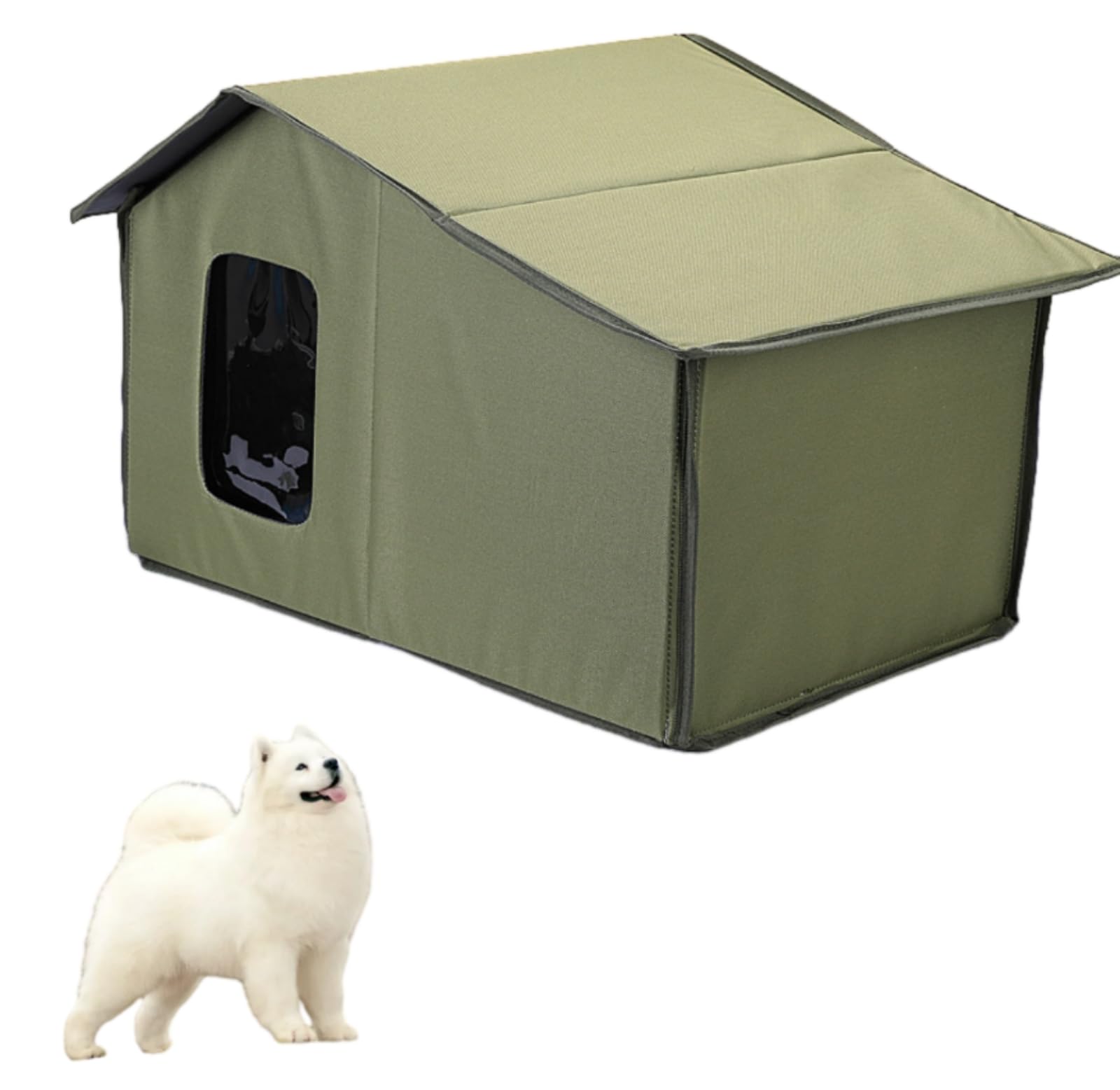 Maison Pour Chat Extérieur Hiver | Niche Isolée Imperméable 40x33x33 Cm | Abri Pour Chats De Jardin, Cour, Terrasse