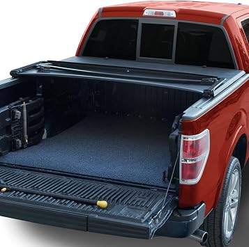7422451880810 Compatible with 2015-2022 Chevy Colorado/GMC Canyon 5 Feet 60" Short Bed Tri 3-Fold Vinyl Truck Bed Tonneau Cover
