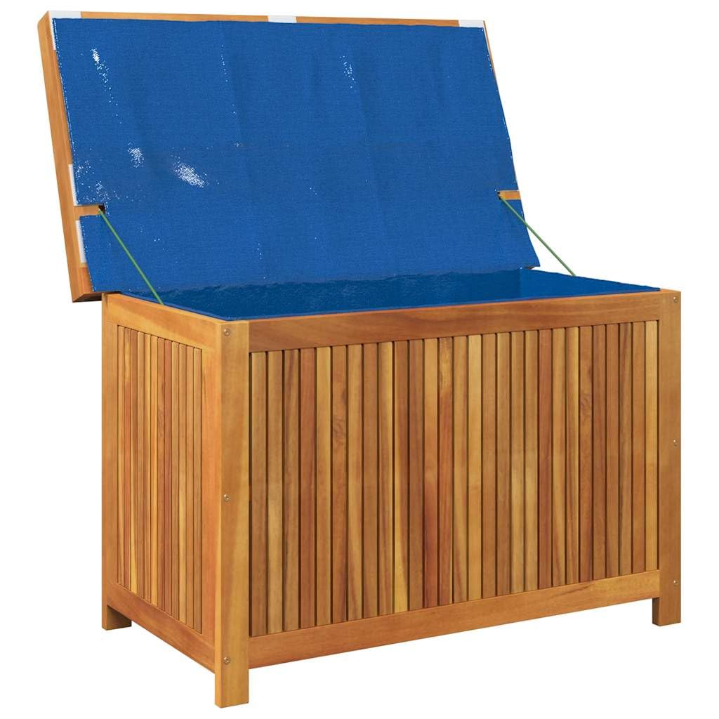 vidaXL Outdoor-Kissenbox 90x50x60,5 cm Massivholz Akazie, Kissenbehälter, Aufbewahrungsbox, Outdoor Kissenbox, Holzkissenbox, Gartenbox