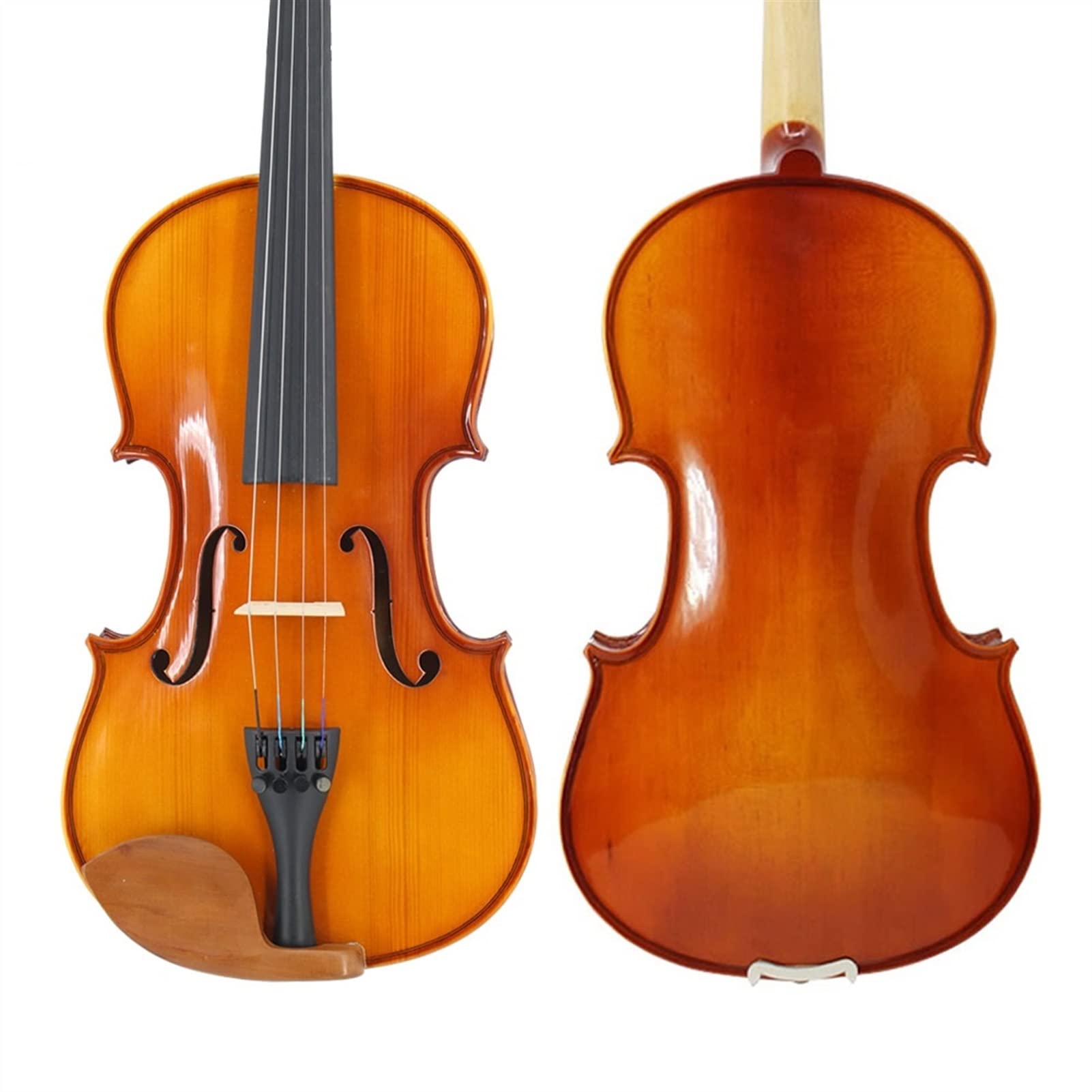 Estudiante violín Tamaño Completo 4/4 Estudiantes Violín para Principiantes Aprielo De Arce Violín Jujube Piezas con Muidad De Cajas De Arco (Color : 4/4)