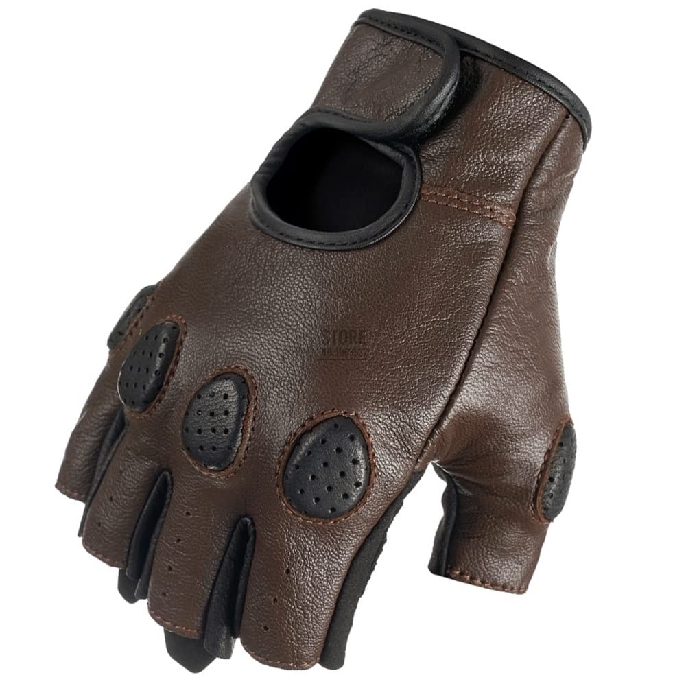 Guanti Moto Guanti senza dita traspiranti da moto estivi motocross Motociclista retrò