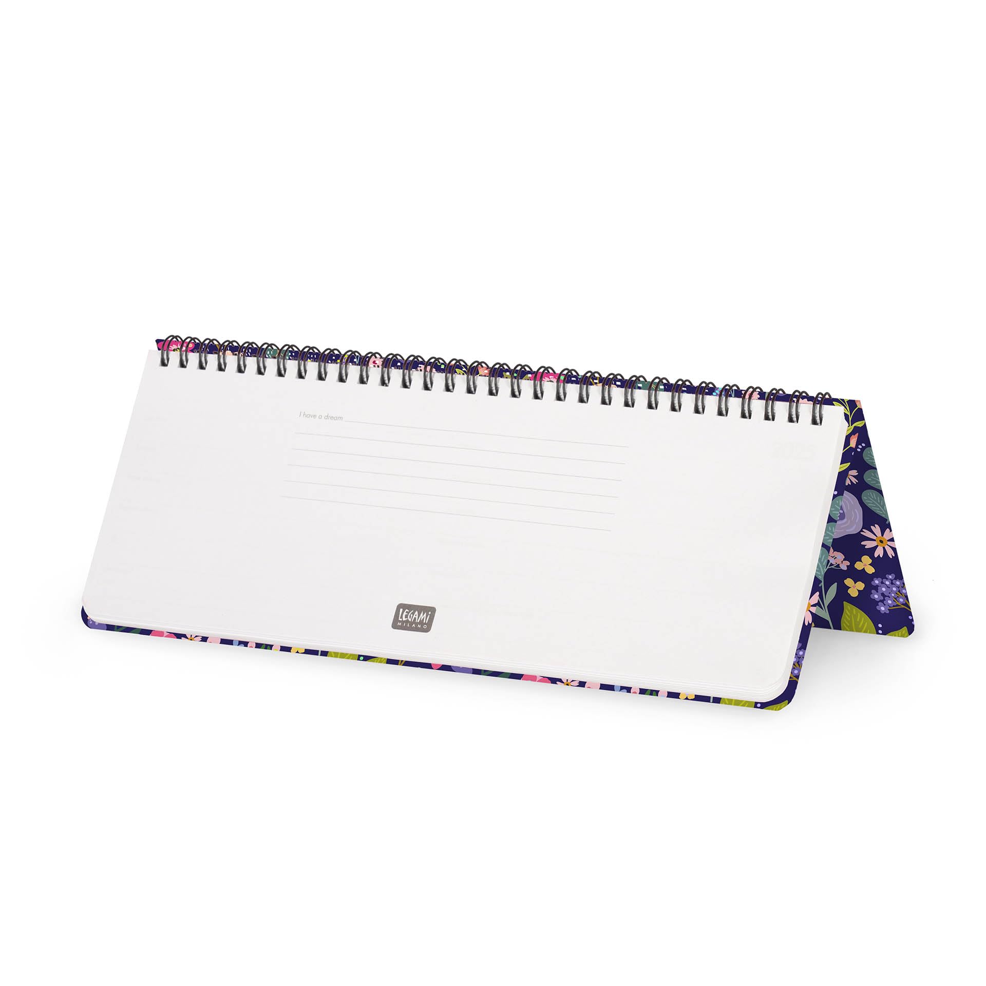 Legami - Desk Planner 12 Months, Flowers, Desk