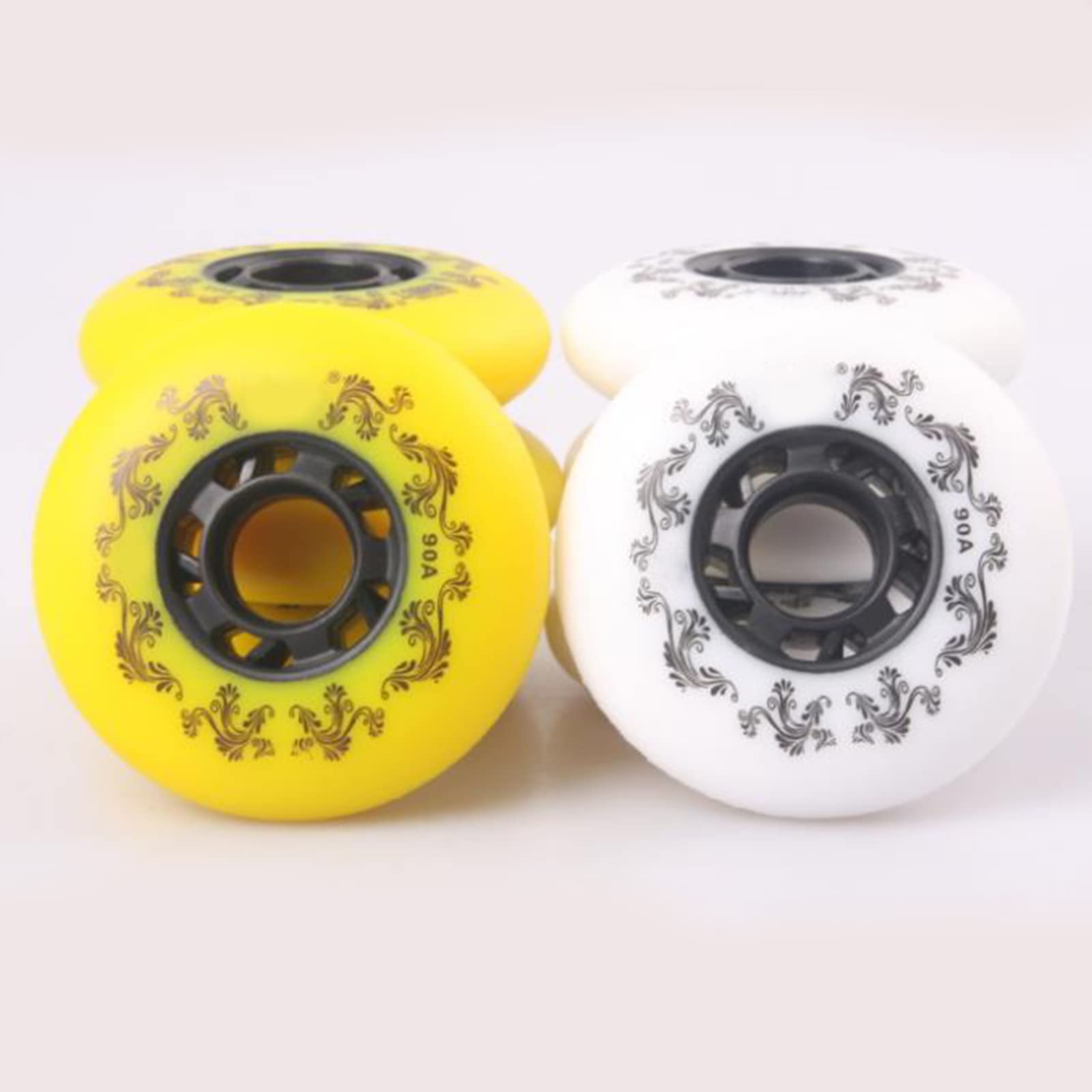 Generico Rotelle per Pattini in Linea Esterno Interno Confezione da 8 Ruote di Ricambio Premium Ruote di Ricambio per Skate in Linea Pattinaggio Resistenti all'Usura da 72 mm, 76 mm E 80 mm