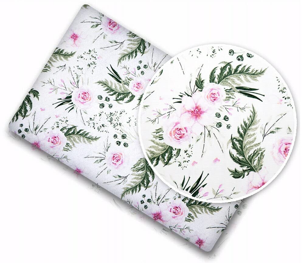 Baby Mam Garden Flowers 100% Cotton Baby Bed Fitted Sheet Printed Design,Crib 90X40cm,